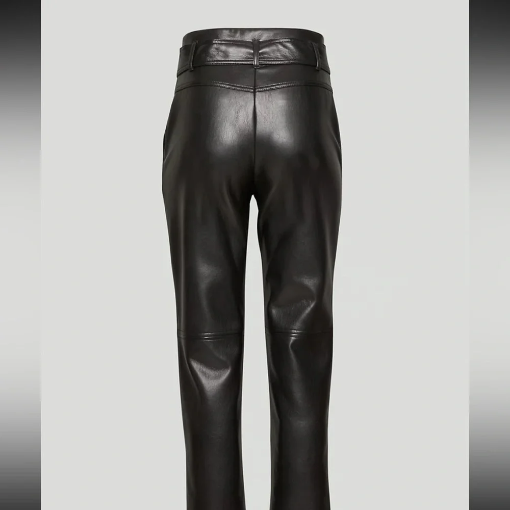 Aritzia Wilfred High Tied Vegan Leather Pant - Picture 3 of 12